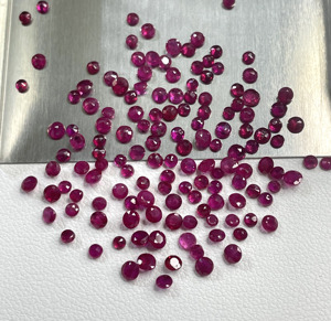 High Quality Natural Burma <b>Ruby</b> Heated 2-3mm Calibrated Round Cut Reddish Pink Color Loose Gemstone for Making Necklace <b>Bracelet</b> - Product Image 4