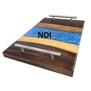 ถาดเสิร์ฟขนมขนมอาหารทำจากเรซิ่นถาดเสิร์ฟชากาแฟพร้อมไม้ - Product Image 6