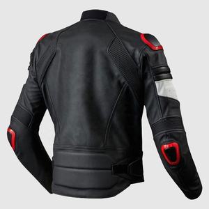 Chaquetas de Motocicleta Unisex de Cuero PU, Chaqueta Protectora de Motocicleta de Cuero Transpirable y Cómoda con Armadura - Product Image 2