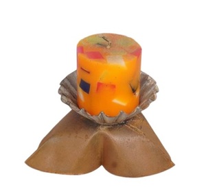 Candelero moderno en forma de flor de Navidad para fiestas de interior y uso festivo Diseño pintado y suministros de fiesta de acabado - Product Image 4