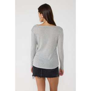 Blusa Casual de Moda con Cuello Ancho y Manga Larga para Mujer, Tejido de Punto de Alta Calidad con Estampado, Botón con Logotipo Frontal, Talla XL para Primavera Verano - Product Image 5