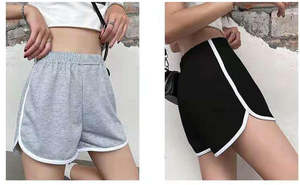 Pantalones calientes de verano para mujer, pantalones cortos de gimnasio para niñas, pantalones cortos deportivos para correr, pantalones cortos activos informales de algodón para mujer - Product Image 3