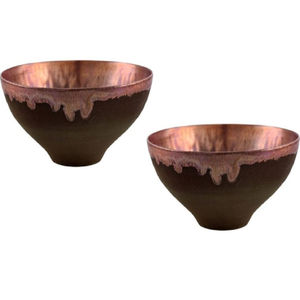 Bol en cuivre martelé de qualité de luxe, design élégant de grande taille pour le type d'assiette de service de table - Product Image 6