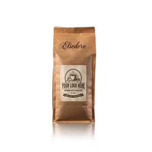 Café en grains torréfiés italiens ELIODORO, marque privée, haute qualité, 75% Arabica & 25% Robusta, grains entiers verts, sac de 1 kg en vrac - Product Image 1