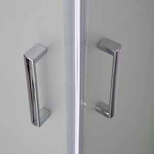 Mampara de Ducha Cuadrada de Vidrio Satinado de 6 mm, Puerta Corredera Genoa Sleek de 70x70 mm, Puerta de Ducha Cuadrada de 70x70 mm - Product Image 3