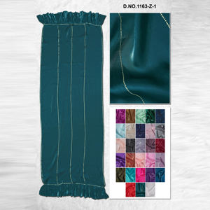 Estola de Organza Larga, Ligera y Transpirable de Primera Calidad para Mujer con Detalles de Líneas Finas y Bordes con Volantes Suaves - Product Image 3