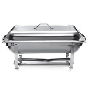 Servicio de catering Plateado Brillante Pulido Hecho a mano Decorativo Buffet Calentador de alimentos Plato de frotamiento - Product Image 1