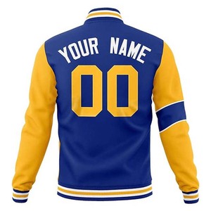 Abrigo de bombardero ligero para adultos y jóvenes, logotipo de texto cosido, chaqueta de béisbol universitaria personalizada cómoda para hombres - Product Image 5