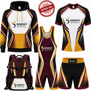 Ensemble d'équipement de sport MMA SINEWY pour adultes unisexes, vêtements de sport, ensemble de vêtements de combat en polyester respirant - Product Image 3