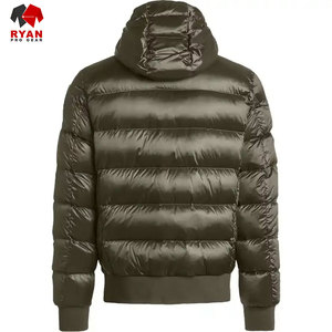 Veste matelassée en denim personnalisée de haute qualité pour hommes, adultes, enfants, respirante, style vintage avec logo personnalisé pour l'hiver - Product Image 3