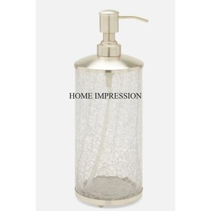 Top Rated Transparent Clear Glass Mirror Made With High Grade Gold Plated Unique Designer And Pump For <b>Liquid</b> <b>Soap</b> Dispenser - Product Image 2