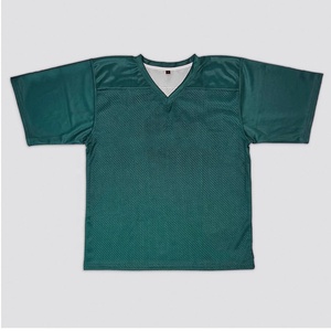 Camiseta de fútbol americano bordada personalizada de alta calidad, camiseta de fútbol con estampado verde completo, camiseta de fútbol al por mayor, ropa de fútbol americano - Product Image 1