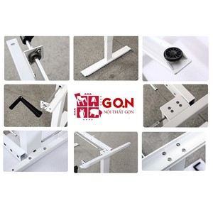 SMARTDESK Y Home <b>Desk</b> in Black Durable Metal Construction - Product Image 2