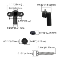 Kit de dispositif de soulagement de pression pour douche électrique 82800450 avec sortie de drainage directionnelle et fixation sécurisée à 2 vis – Pièce de rechange