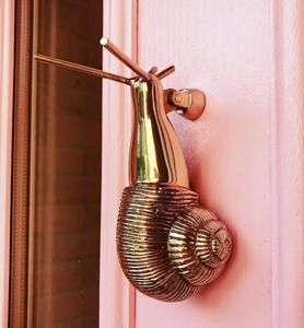 Snail Design <b>Door</b> Knocker Gold Mirror Finished Perfect <b>For</b> Home Office Hotel Front <b>Door</b> Garden Gate and Decorative Accent - Product Image 6