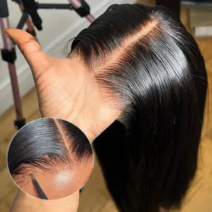 Put On And Go Glueless Wigs Human Hair Raw Cambodian Hair Glueless Full Hd Lace Wigs Raw Nature Virgin Hair 5x6 Lace Closure Wig