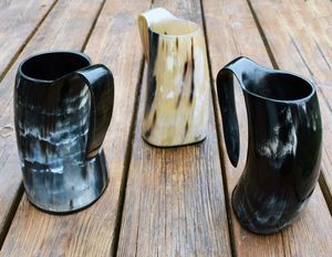 Jarra de cerveza con cuerno vikingo Premium hecha a mano para uso alimentario seguro para restaurante, categoría de producto superior para Navidad - Product Image 3