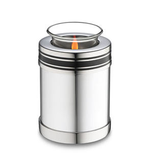 Vela pequeña de latón, Perla madre sencilla, 18 cu en urna de cremación, superventas - Product Image 4