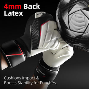 Guantes de Portero de Fútbol de Látex Antideslizantes Transpirables Personalizables de Alta Calidad Hechos en Pakistán - Product Image 1