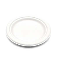ProTakeOut Assiettes Compostables en Bagasse Rondes de 7 Pouces, Lot de 1000, Écologiques, Sans PFAS, Biodégradables, Blanches, Jetables, Compatibles Micro-ondes
