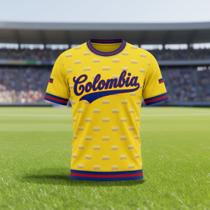 Maglia da Calcio Unisex Colombia WC 2026 con Motivo Bandiera, Set Completo per Tifosi, Regalo per il Giorno della Partita - Product Image 3