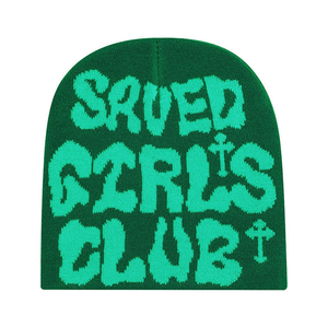 OEM Personnalisé Unisexe Acrylique Jacquard Bonnet Haute Qualité Coloré Chaud Tricot Hiver Déplier Y2K Casquette 3D Broderie Offre Spéciale Logo - Product Image 5