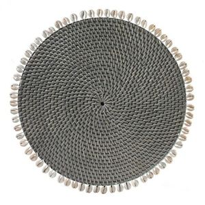 Panier mural en rotin, tissage en herbe de mer, décoration murale bohème, utilisable comme plateau ou accent mural, léger, durable, fait à la main - Product Image 6