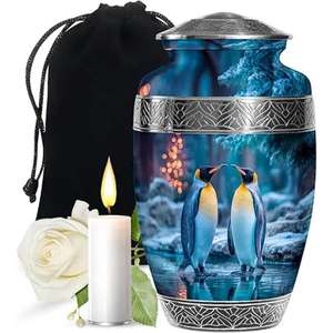 Extra <b>Large</b> Size Aluminium Metal Cremation <b>Urns</b> For Adult Keepsake Ashes Customized Colors American Style Funeral Jars - Product Image 1