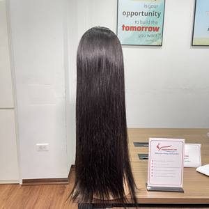 วิกผมมนุษย์ทอ2024สีดำทรงตรงเวียดนามไม่มีเส้นผมยุ่งๆขายส่งราคาพร้อมส่ง - Product Image 4