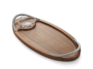Plato para servir de madera de mango grande al por mayor, suministros para fiestas de boda, juego de Platos y platos, material de PC - Product Image 4