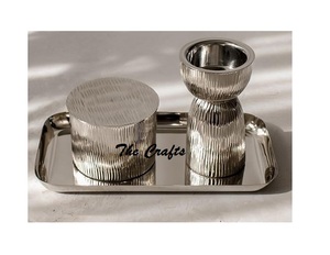 Finest Quality Round Shape Mabkhara With Tray And Acrylic <b>Oud</b> Box Wooden <b>Incense</b> Bakhoor Burner At Low Prices - Product Image 6