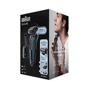 Rasoir électrique rechargeable pour homme, rasoir rotatif à cinq lames avec étanchéité IPX7 pour le visage et le corps - Product Image 1