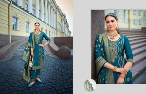 Nueva Colección de Salwar Kameez con Dupatta Semisellada de Georgette Multicolor de Secado Rápido, Hecha a Mano, para Mujeres Adultas - Product Image 5