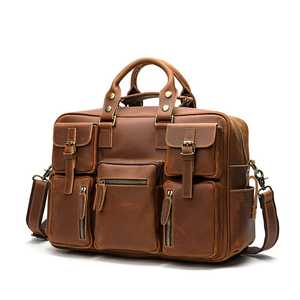 <b>Shoulder</b> Messenger <b>Bags</b> Men's Genuine <b>Leather</b> Custom Size Laptop <b>Bag's</b> Men's Briefcase Office Business Handbag - Product Image 2