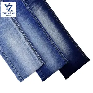 New Competitive 3/1 Twill High Quality 9.3oz Stretch Jeans Fabric 67/68" Indigo Blue Cotton/Polyester/Spandex Denim Fabric