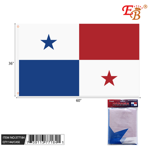 144 pezzi Custom 3 x5ft Panama World Flag Satin e poliestere tecniche di stampa digitale per il settore automobilistico e assicurativo - Product Image 1