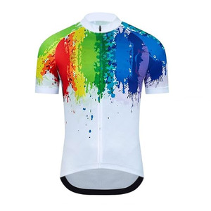 Maillot de cyclisme à manches courtes pour hommes Cycle 3D costume rembourré Top qualité respirant séchage rapide cuissard et collants du Pakistan - Product Image 2