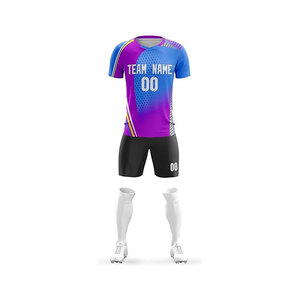 Uniforme de football Nouveau style Vêtements de sport de taille personnalisée Couleur unie Service OEM disponible - Product Image 4