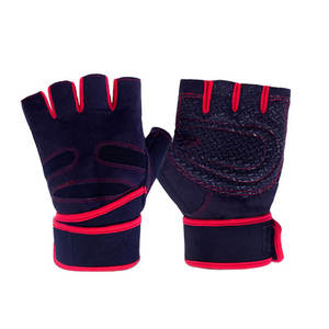 Levantamiento de pesas Athletic Works Fitness sin dedos culturismo gimnasio guantes medio dedo Fitness levantamiento de pesas guantes - Product Image 5