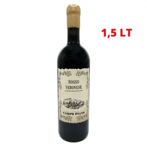 Kualitas tinggi Italia ukuran besar ROSSO VERONESE IGT Kampo Piano 1,5 LT Premium anggur merah