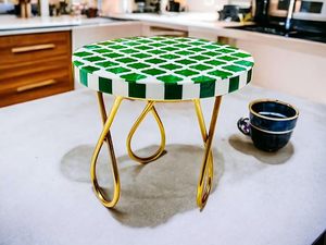 Soporte para Tartas de resina de madera hecho a mano, elegante exhibición de postres para fiestas y bodas, soporte para tartas de resina y madera Natural - Product Image 3