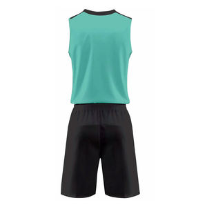 Ensemble d'uniformes de basket-ball sans manches à couleur personnalisée vêtements de sport respirants uniformes de basket-ball de conception d'impression par sublimation - Product Image 3