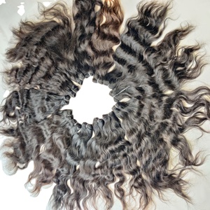 Natural 100% Virgin Cuticle Aligned Indian Weaving Deep Wave Unprocessed Loose Inches <b>Cheap</b> Raw Raw Deep Human Hair <b>Extensions</b> - Product Image 3