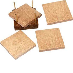 Posavasos de madera de calidad superior de lujo Juego de 4 estilo clásico con impresión de logotipo personalizado para uso decorativo en el hogar - Product Image 6