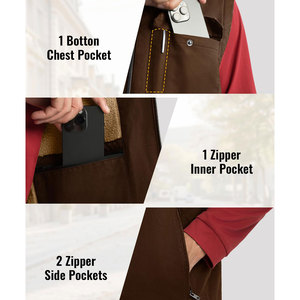 Chaleco de Lona Personalizado Más Vendido para Hombre, Ropa Exterior de Alta Calidad, Transpirable, Talla Grande, Color Personalizado - Product Image 4