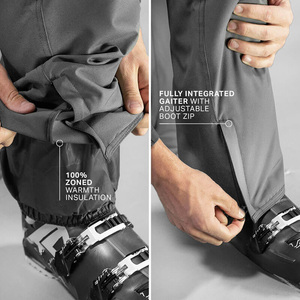 Pantalon de ski d'hiver pour hommes avec intérieur isolé par impression de logo en tissu imperméable personnalisé OEM et options de marque - Product Image 4