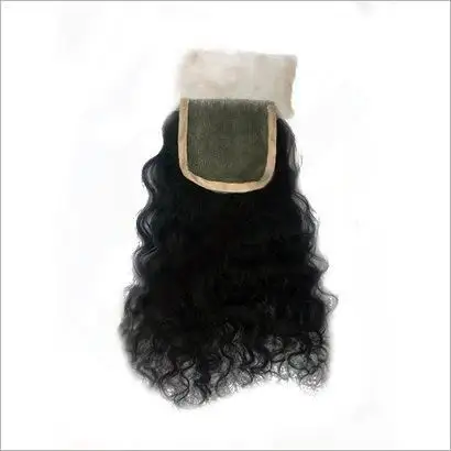 Super Stylish Curly Hair Closure 100% Human Hair Extensions Natural Black Curly hair closure in wholesale price