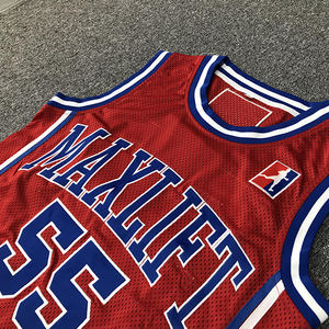 Conjunto de Uniforme de Baloncesto Personalizado al por Mayor, Conjunto de Equipo con Impresión Digital, Secado Rápido, Transpirable, 100% Poliéster, Camiseta de Baloncesto sin Mangas - Product Image 4