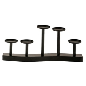 Meilleure vente support de bougie en forme de couronne fiable Table de mariage métallique à 4 têtes décoratif haut tendance bougie de décoration de la maison - Product Image 5