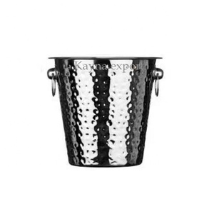 Cubetera de Acero Inoxidable de Alta Calidad, Martillada con Acabado Pulido Espejo, Color Champán, para Bar y Mostrador de Restaurante - Product Image 6